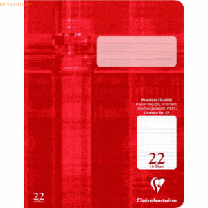 25 x Clairefontaine Schulheft A4 Lineatur 22 16 Blatt