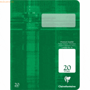 25 x Clairefontaine Schulheft A4 Lineatur 20 16 Blatt