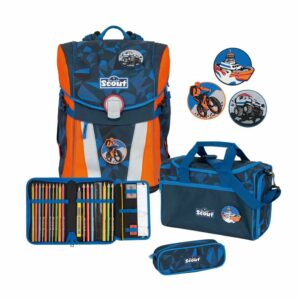 Scout Schulrucksack Sunny Set 4tlg. DIN Funny Snaps Rescue Team Schulrucksack Se...