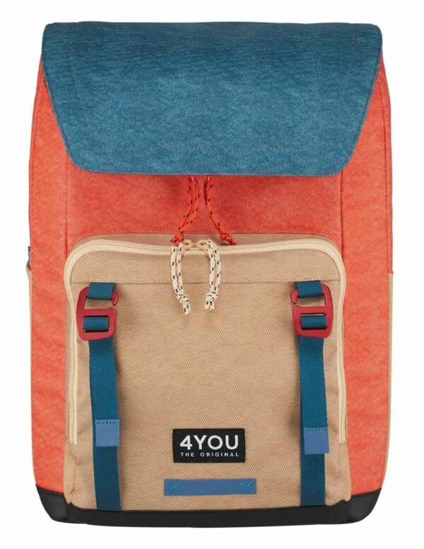 4YOU Schulrucksack Adventure Beige