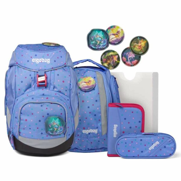 Ergobag Schulrucksack Pack Set 6tlg. Bärzaubernd Hellblau