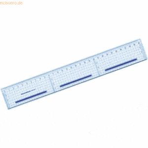 Rumold Zeichenlineal Grid mit Stahlkante 30cm