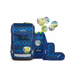 Ergobag Schulrucksack Cubo Light Set 5tlg. FallrückziehBär Blau