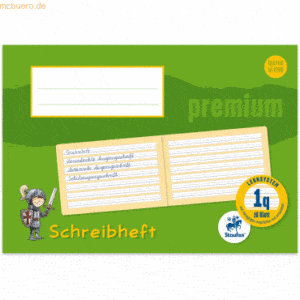 2 x Staufen Schreibheft Premium A5 quer liniert Lineatur 1q 16 Blatt