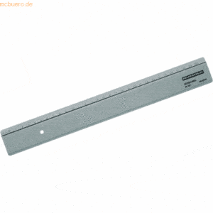 Rumold Bürolineal Aluminium silber/eloxiert 30cm