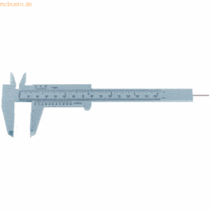 Alco Schiebelehre Kunststoff Auszug bis max. 155mm grau