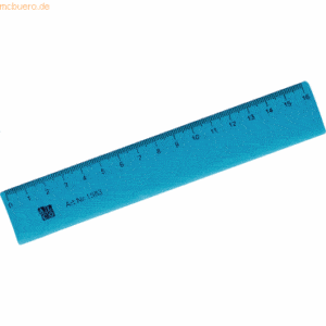 10 x Alco Lineal flexibel 16cm blau