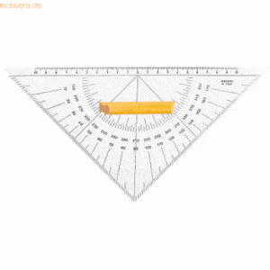 Aristo Kursdreieck 27cm Acryl glasklar