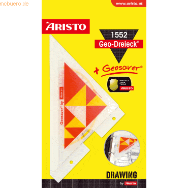 10 x Aristo Geo-Dreieck Geosaver Acryl 160mm glasklar