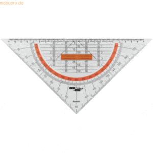 20 x Aristo Geometriedreieck Geocollege Polystyrol 25cm mit abnehmbare