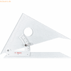 Aristo Stellwinkel Kathete 30cm Acryl stufenlos verstellbar glasklar