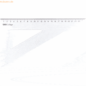 10 x Aristo Zeichendreieck Geocollege Polystyrol 60 Grad 300mm transpa