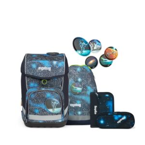 Ergobag Schulrucksack Cubo Set 5tlg. Bär Anhalter durch die Galaxis Super Reflex...