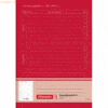 20 x Brunnen Hausaufgabenheft A5 24 Blatt rot