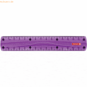10 x Brunnen Lineal Colour Code 15cm purple