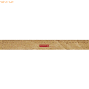 12 x Brunnen Lineal 30cm Holz braun