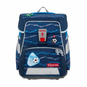 Step by Step Schulrucksack Space 5tlg. Soccer Lars Blau