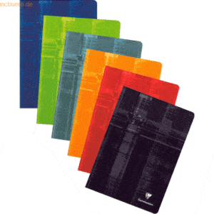 10 x Clairefontaine Schreibheft A4 90g/qm liniert mit Rand 48 Blatt so