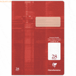 25 x Clairefontaine Schulheft A4 Lineatur 28 16 Blatt