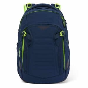 Satch Schulrucksack Match Toxic Yellow Dunkelblau