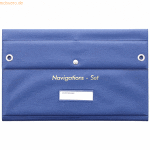 Ecobra Navigations-Bestecktasche leer blau