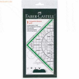 Faber Castell Geodreieck groß mit abnehmbaren Griff