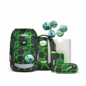 Ergobag Schulrucksack Pack Set 6tlg. VolltreffBär Grün