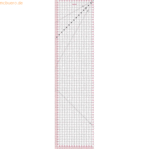 Fiskars Patchwork Lineal 15x60cm Raster in cm