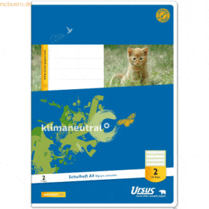 10 x Format-X Schulheft A4 Lineatur 2 2.Schuljahr 16 Blatt