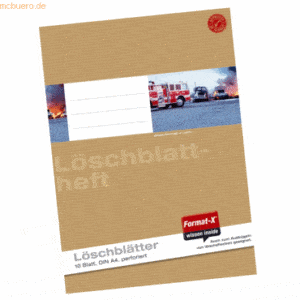 Format-X Löschblattheft A4 80g/qm perforiert 10 Blatt