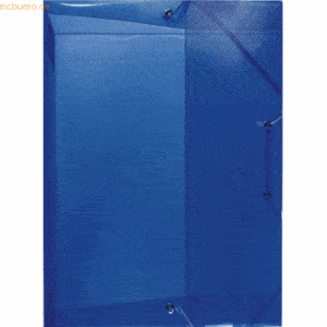 Herlitz Heftbox A4 blau/transluzent