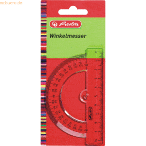 10 x Herlitz Winkelmesser 10cm transparent