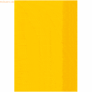 25 x Herlitz Heftumschlag A5 PP transparent gelb