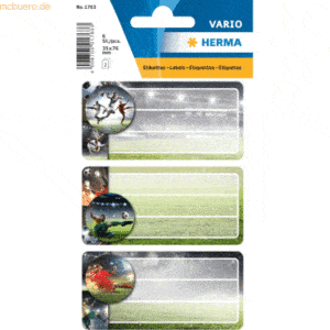 10 x HERMA Schuletiketten Football VE=2 Blatt