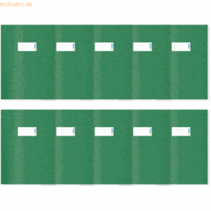 HERMA Heftschoner PP A4 gedeckt dunkelgrün VE=10 Stück