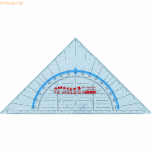 Kum Geodreieck 464 Softie Flex Extreme 22cm transparent