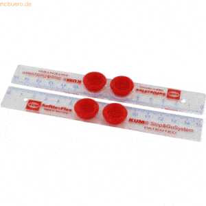 6 x Kum Lineal L1 Stop&Go 15 cm