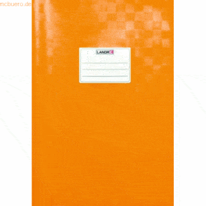10 x Landre Heftschoner A4 geprägt (Bast) orange