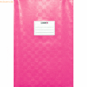 10 x Landre Heftschoner A4 geprägt (Bast) pink