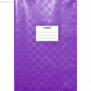 10 x Landre Heftschoner A4 geprägt (Bast) violett