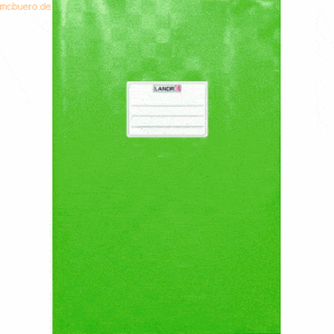 10 x Landre Heftschoner A4 geprägt (Bast) hellgrün