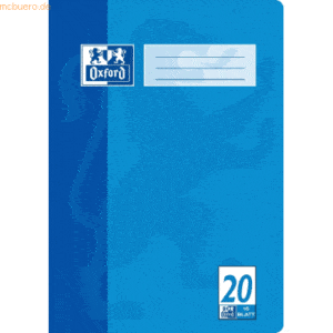 15 x Oxford Schulheft A4 blanko mit Linienblatt 20 16 Blatt türkisblau