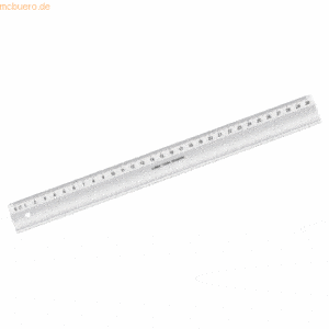 10 x Linex Schullineal 30cm weiß transparent