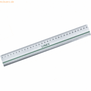 Linex Lineal Aluminium mit Schneidekante 30 cm