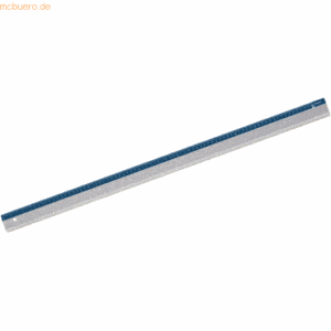 Maped Schneidelineal Linea eloxiertes Aluminium 80 cm silber/blau Blis