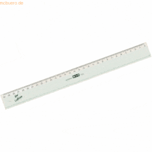 20 x M+R Lineal schmal 16cm glasklar 'For Lefties'