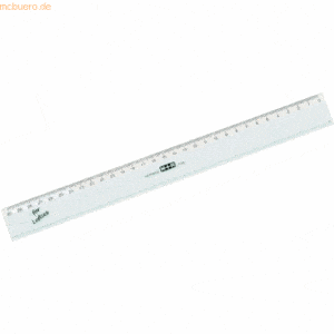 10 x M+R Lineal schmal 30cm glasklar 'For Lefties'