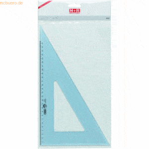 10 x M+R Zeichendreieck 60 37cm rauchtransparent Skala 27cm