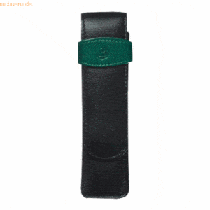 Pelikan Schreibgeräteetui Leder TG 22 schwarz-grün für 2 Schreibgeräte