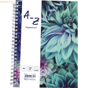 RNK Notizbuch A6 -Blossom- 48 Blatt mit Register